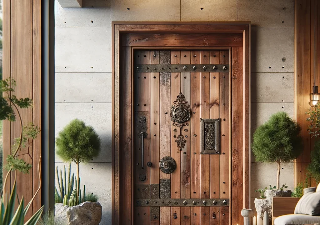 Rustic Entry Doors and Hardware New**2024